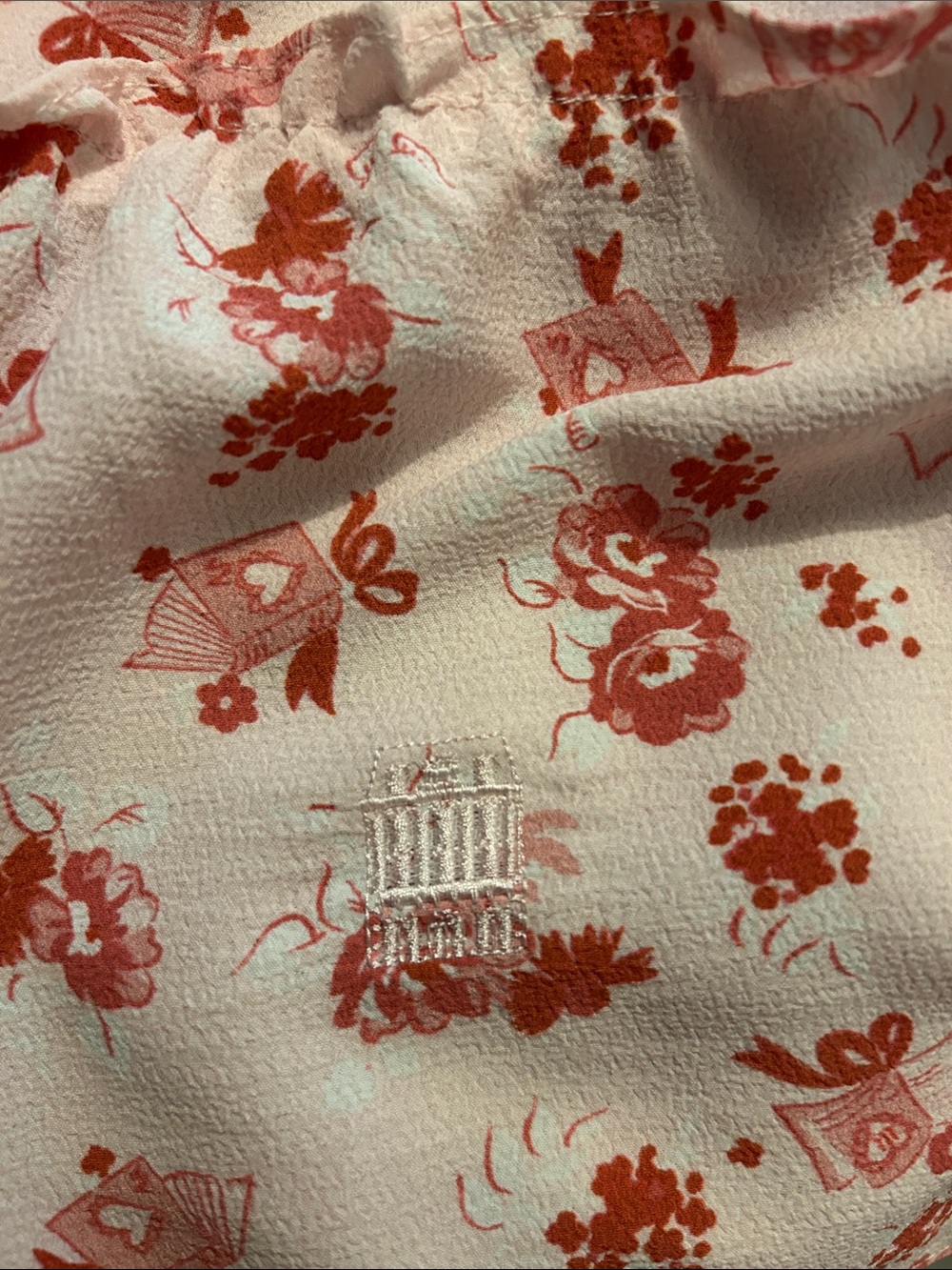 Hill House Pink and Red Floral Smocked Midi Dress - Picture 5 of 6